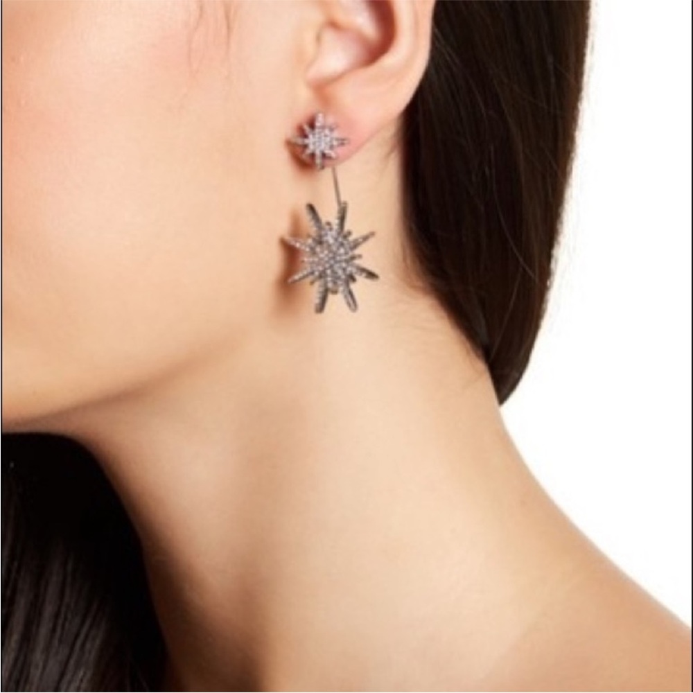Northstar CZ Crystal Drop Earrings. NWOT - Picture 4 of 5